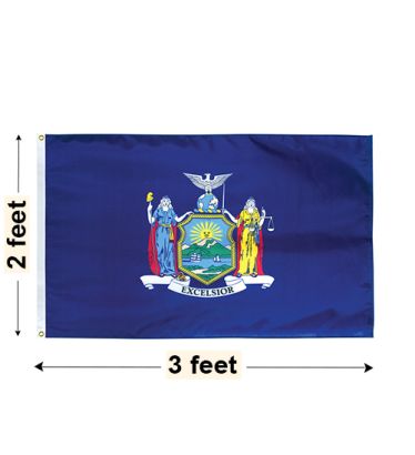 2'x3' New York Nylon Outdoor Flag